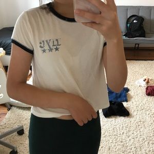 Nyc White ringer tee